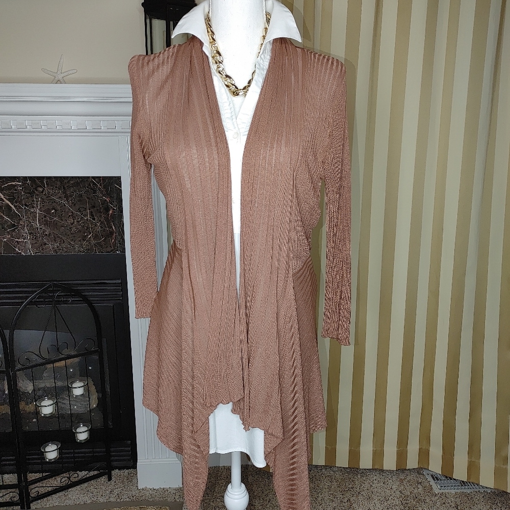 VERGO CARDIGAN, TAN - Picture 1 of 5